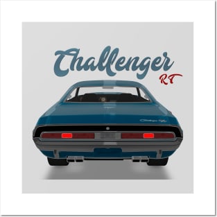 Challenger RT Blue black Posters and Art